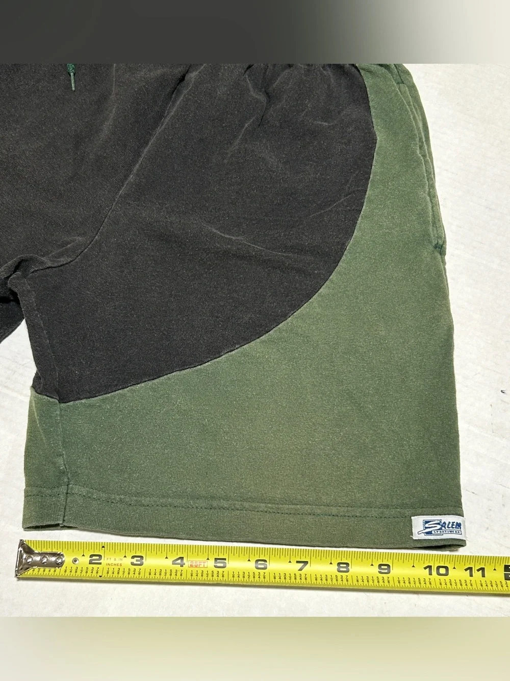 Black and Olive Green Men’s Athletic Shorts